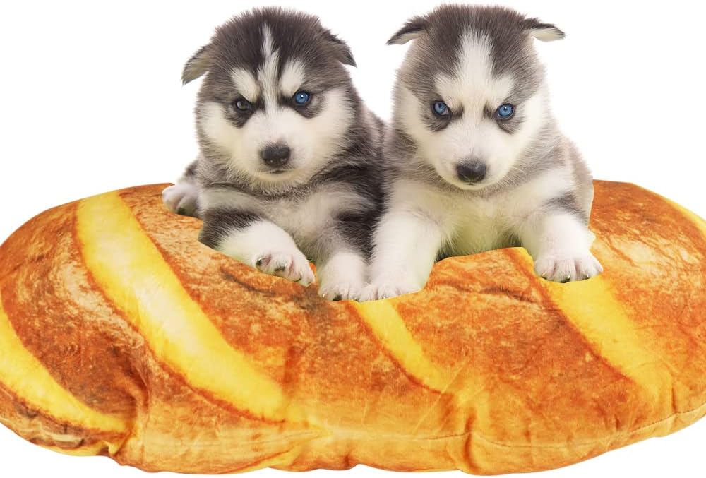 3D Simulation Bread Pillow, Plush Stuffed Food Lumbar Back Cushion,Soft 3D - Image 7