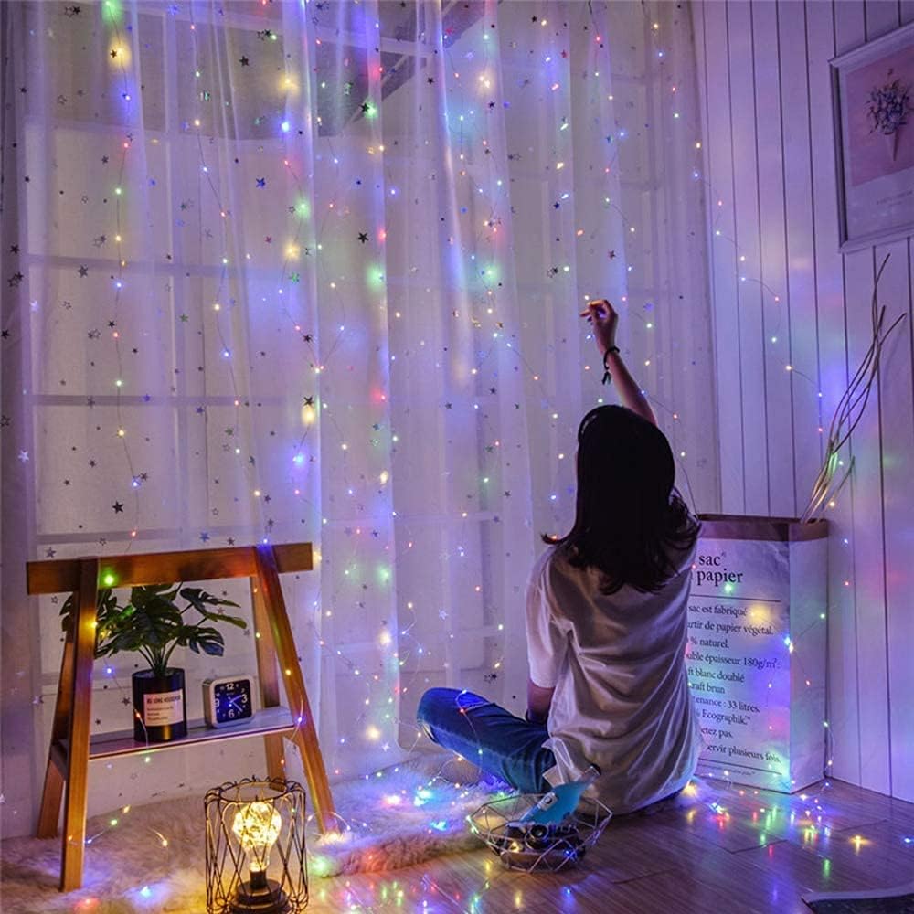 Curtain Lights, Fairy Lights for Bedroom,300 LED Lights W/ 8 Mode USB Powered - Image 2