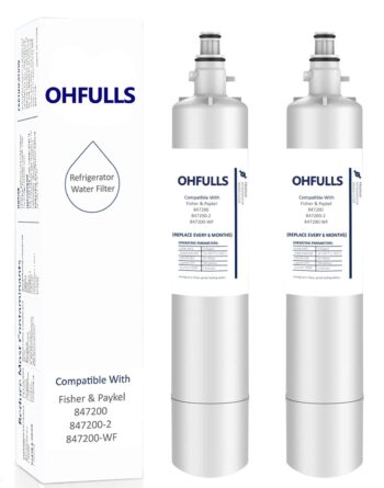847200 Refrigerator Water Filter, Compatible with Fisher Paykel 847200 Fridge