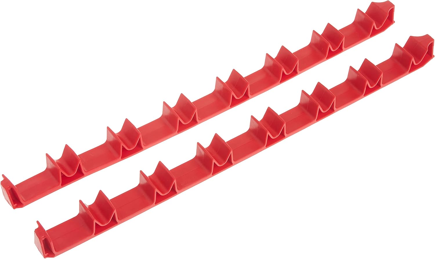 No-Slip Low-Profile Screwdriver Rail Set, 14 Tool, Red
