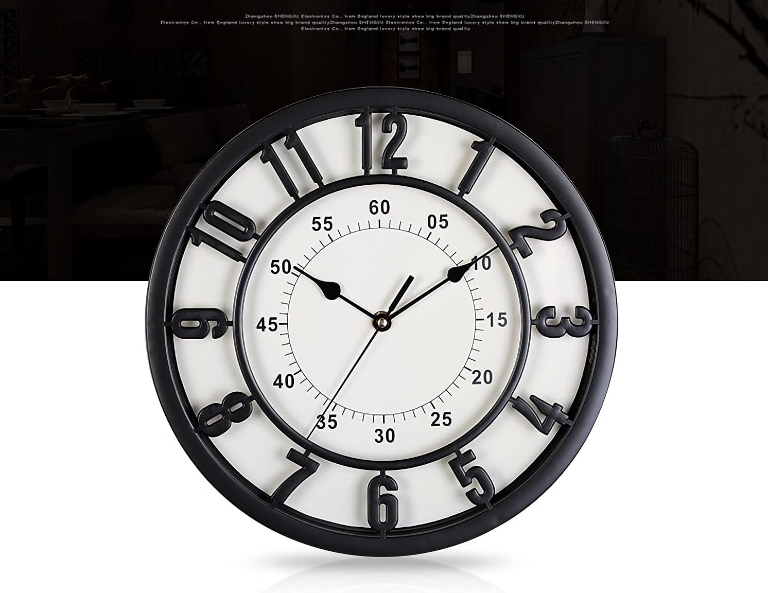 30cm Wall Clock - Quiet and no Ticking, Easy to Read, Suitable for Home, Office - Image 2