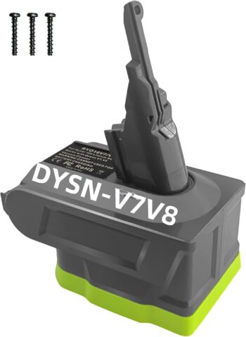 Ryobi Dyson V7V8 Battery Adapter for Absolute Animal Fluffy Motorhead Cordless
