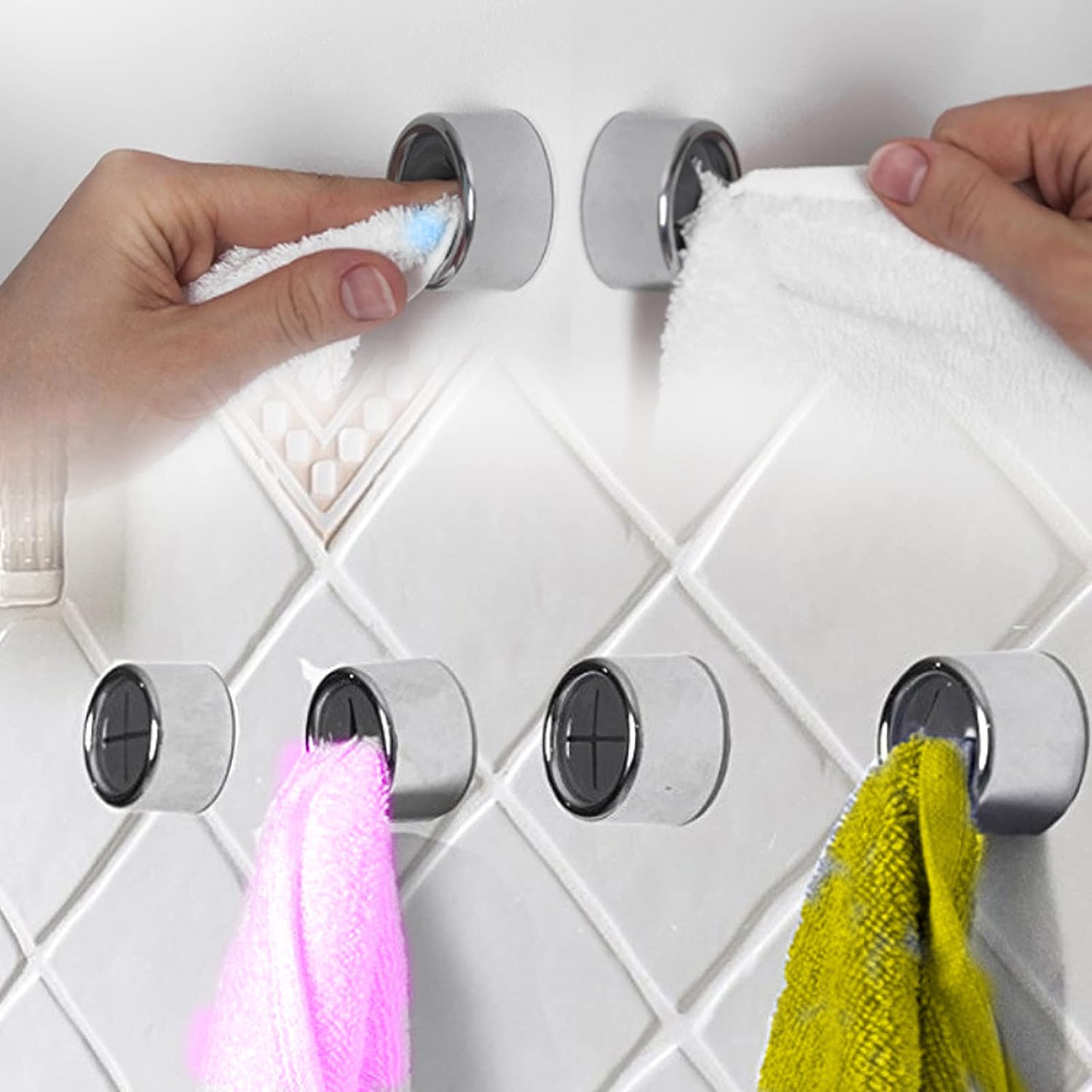6 Pcs Towel Hook, Self Adhesive Dish Towel Holder, Towel Hanger - Image 2
