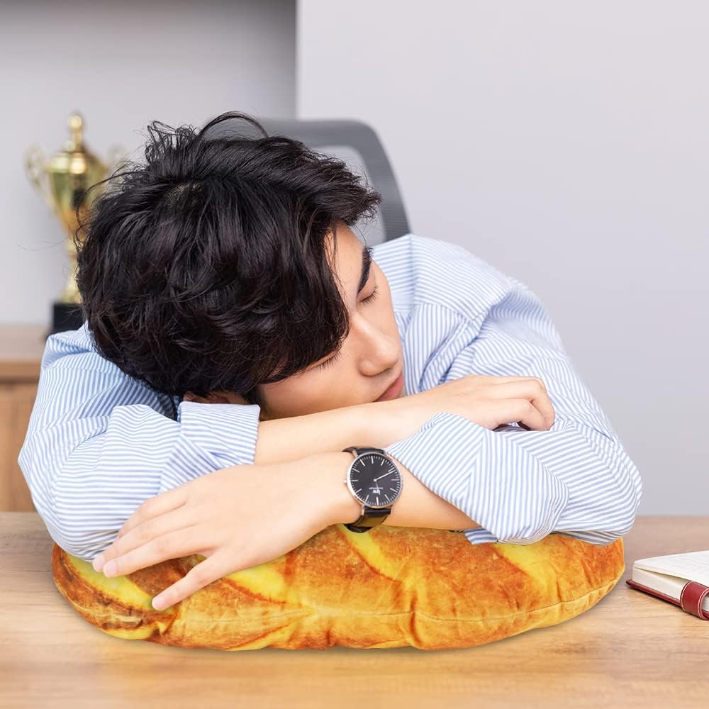 3D Simulation Bread Pillow, Plush Stuffed Food Lumbar Back Cushion,Soft 3D - Image 6