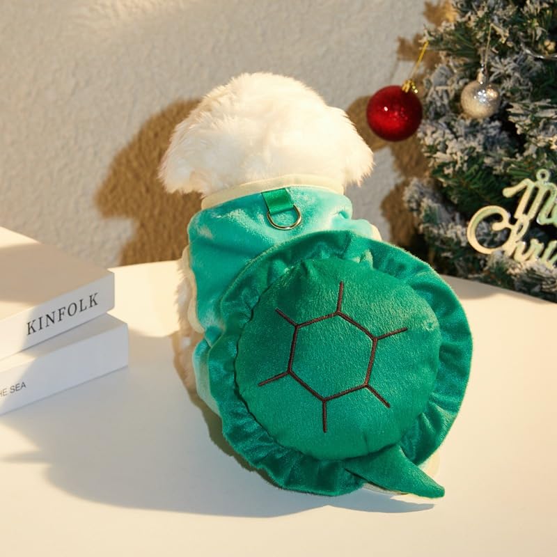 Pet Turtle Halloween Costume Winter Dog Cat Holiday Cosplay Warm - Image 3