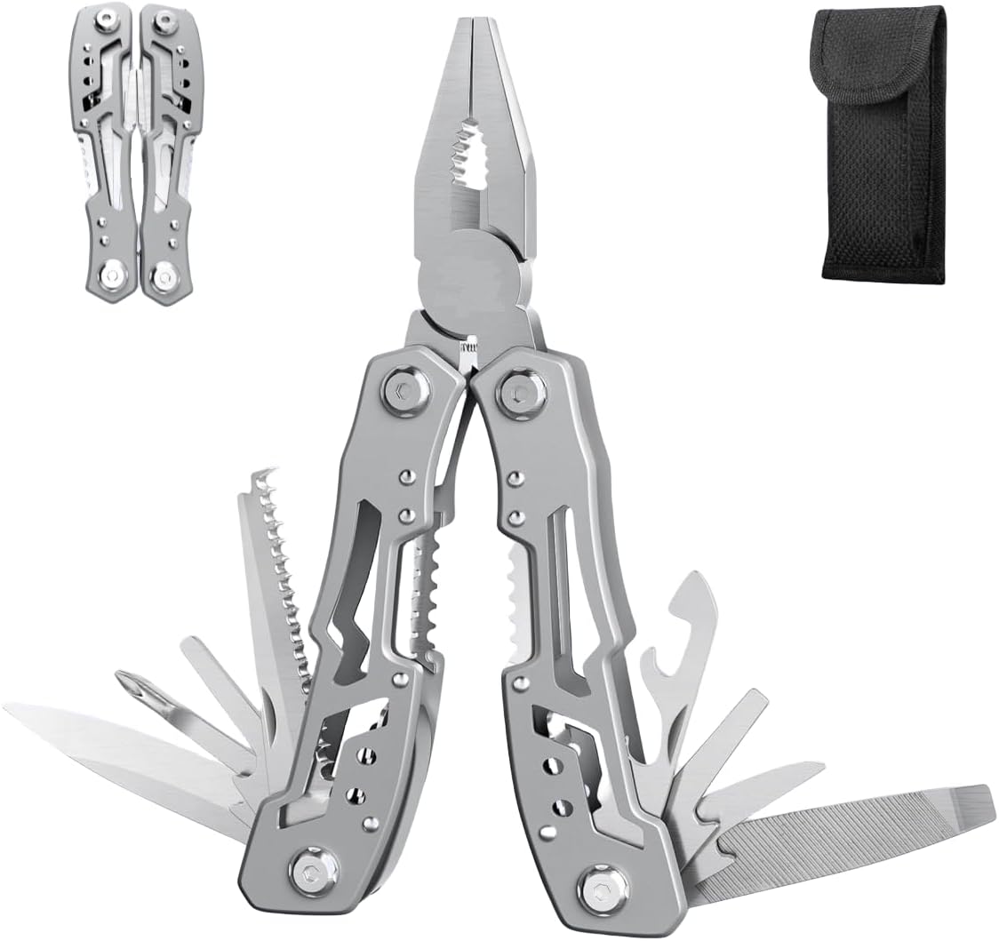 Dime Multi-Tool 14-in-1 with Safety Lock - Multipurpose Knife, Pliers