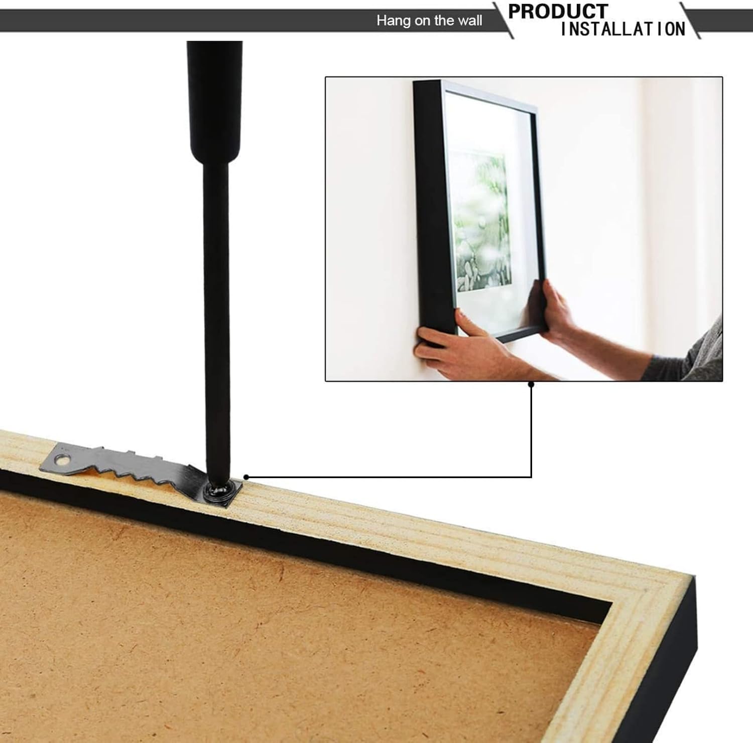 Picture Hanger and Hook Set - 251 Pieces of Frame Hanging Hardware, Sawtooth - Image 3