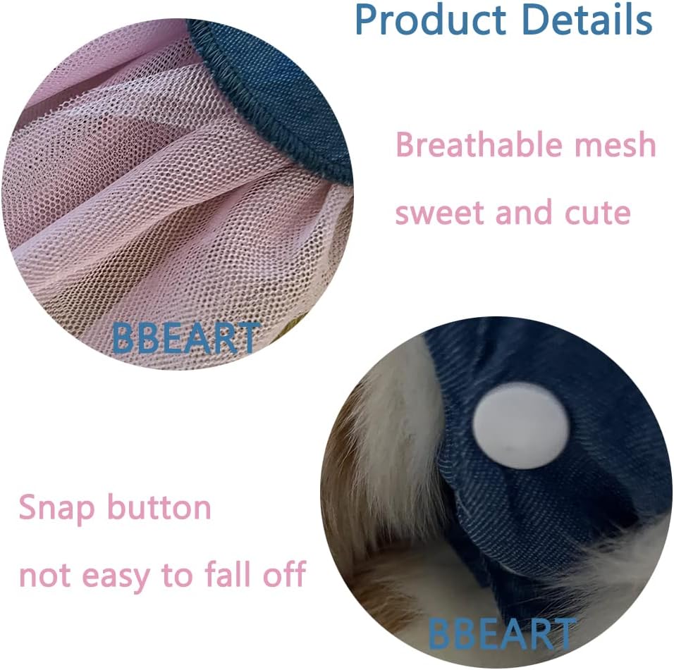 (XL, Pink) - Pet Clothes, Sweet Bowk Small Dog Skirt Girl Tutu Clothing - Image 6