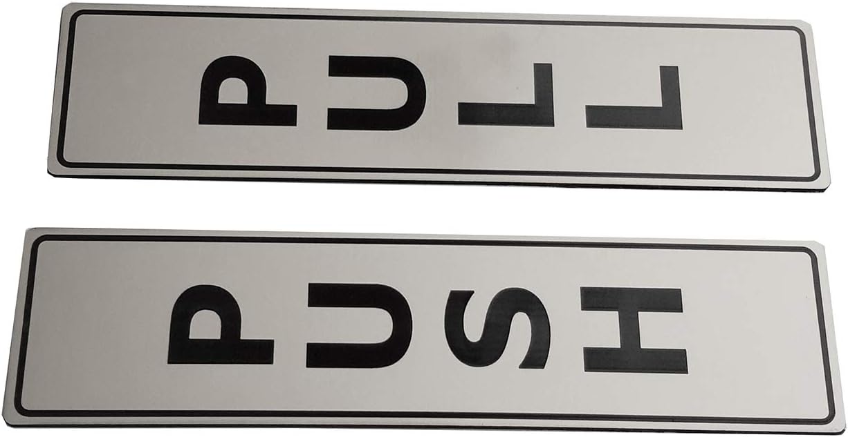 Silver Push Pull Set Pair of Door Signs for Businesses, Restaurants, Bars - Image 5