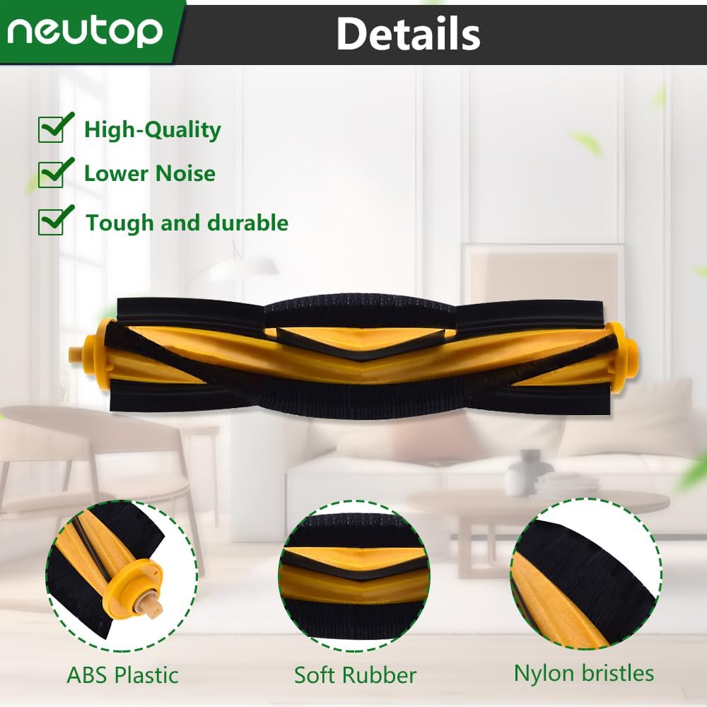 Main Brush Rollers Replacement Compatible with Ecovacs Deebot OZMO 920, 950, T5 - Image 4