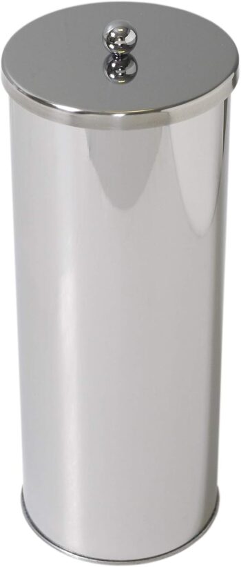 Toilet Paper Canister, Chrome, Stainless Steel
