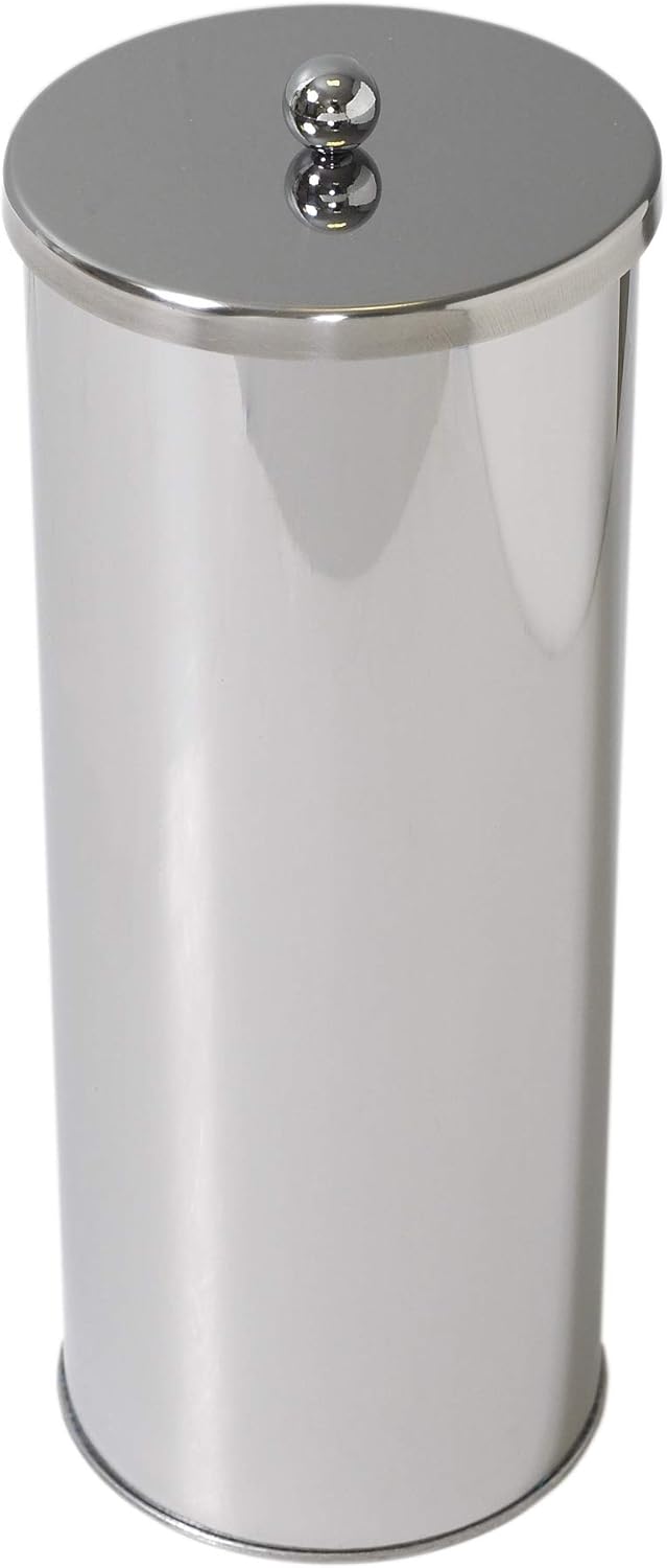 Toilet Paper Canister, Chrome, Stainless Steel