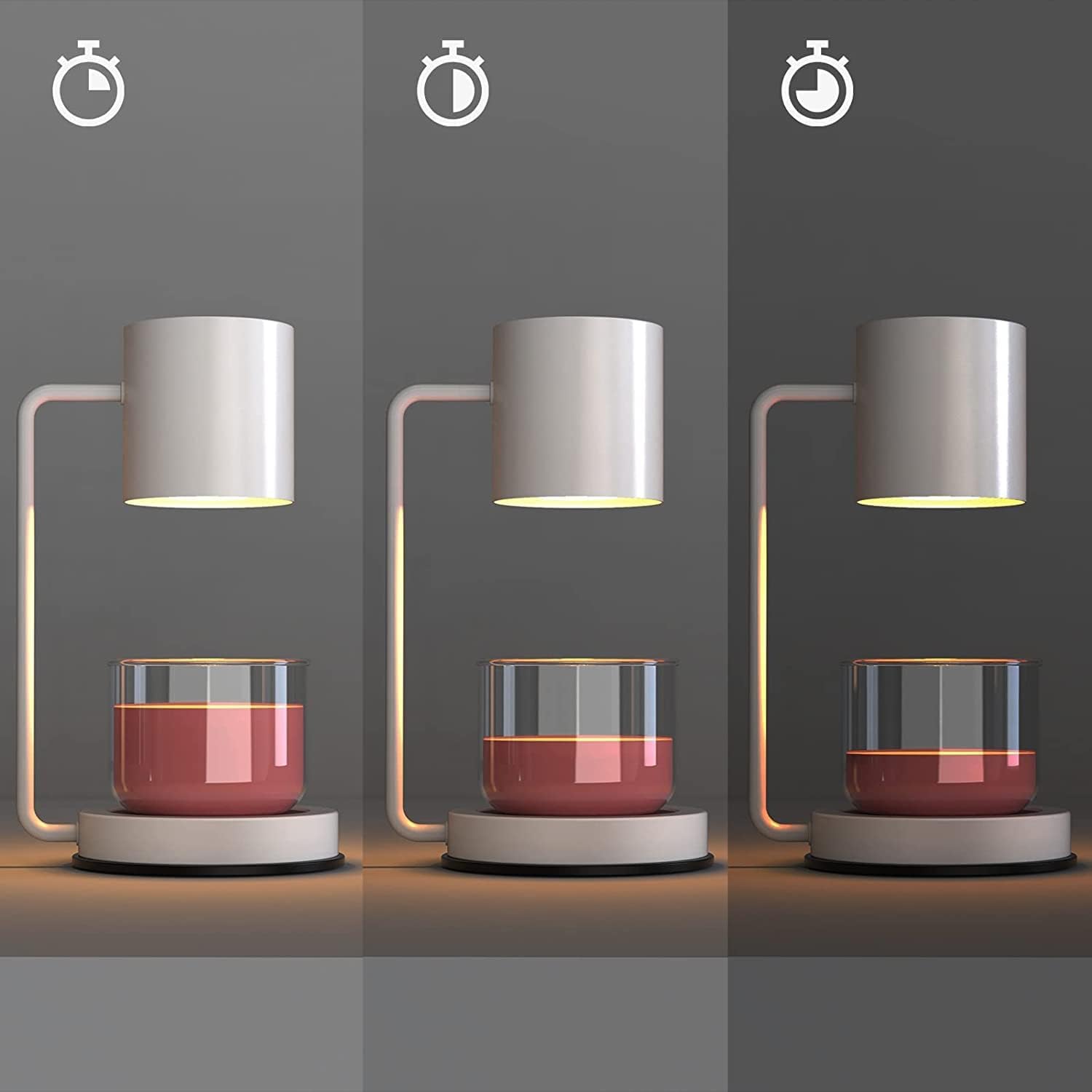 Candle Warmer Lamp Metal,Dimmable Candle Lamp Warmer with Timer Compatible - Image 3