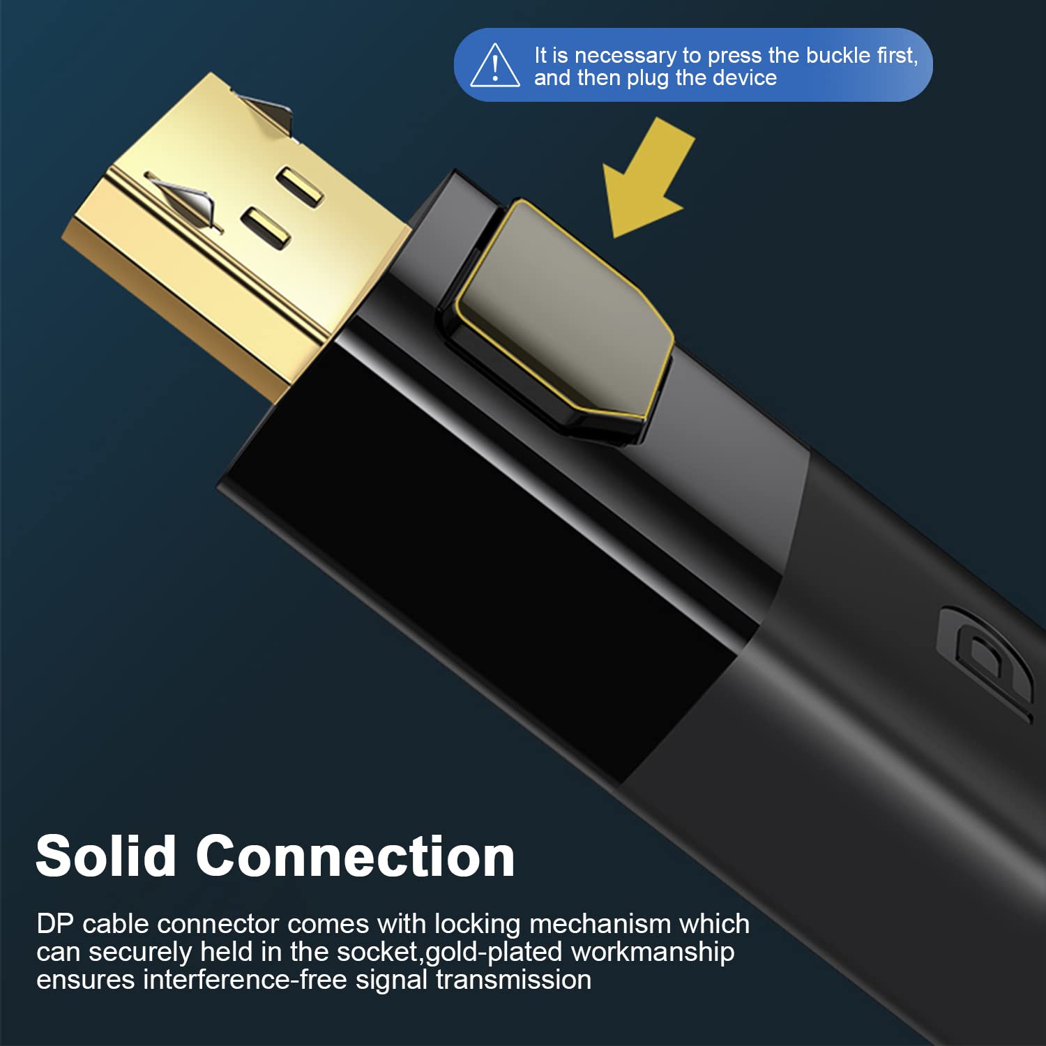 8K Display Port Cable 1.4 (8K@60Hz,4K@144Hz,2K@165Hz,32.4Gbps) DP to DP Cable - Image 2