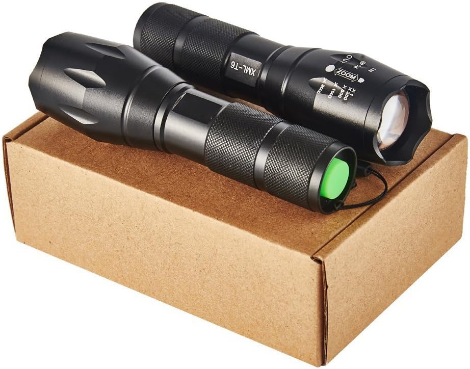 LED Tactical Flashlight T6 Adjustable Light Lamp with 5 Modes, Water Resistant - Image 7