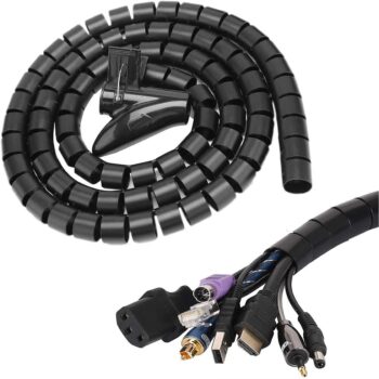 Cable Sleeve Easy Wrap,Cable Management Sleeve,Under Desk Cord Organizer