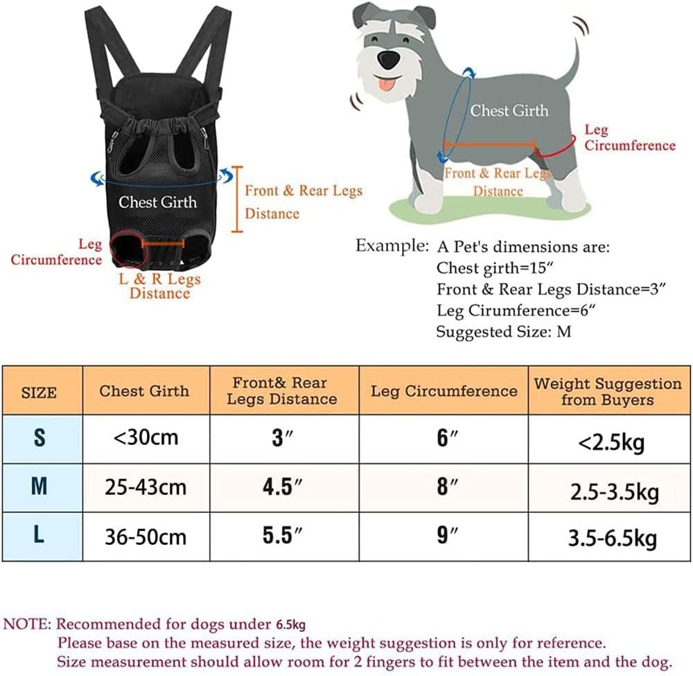 Pet Carrier Backpack, Adjustable Pet Front Cat Dog Carrier Backpack Travel Bag - Image 5