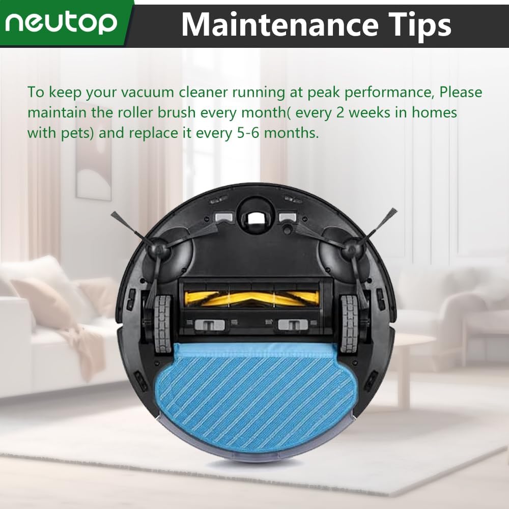 Main Brush Rollers Replacement Compatible with Ecovacs Deebot OZMO 920, 950, T5 - Image 6