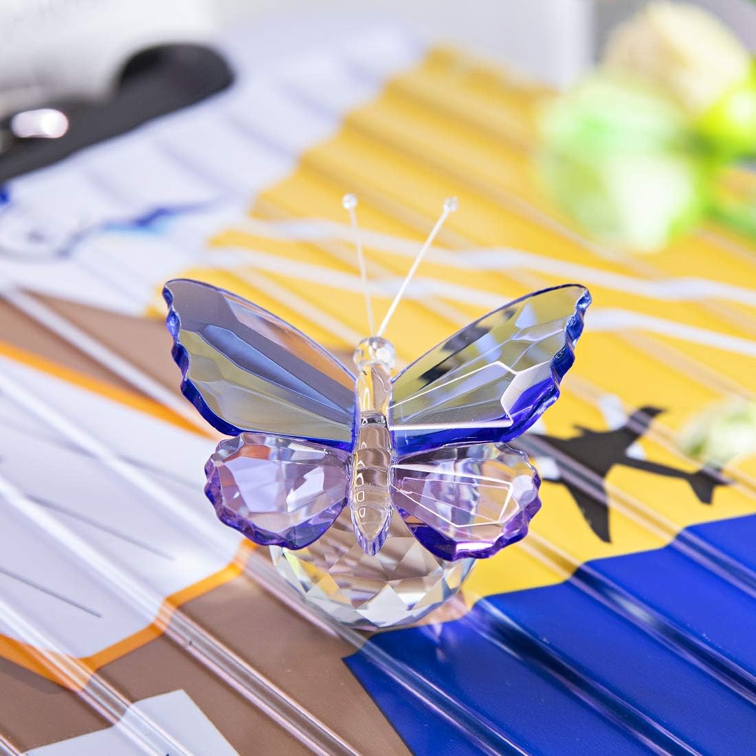 Crystal Cut Butterfly Animal Ornament Decoration for Office Table Home Bedroom - Image 4
