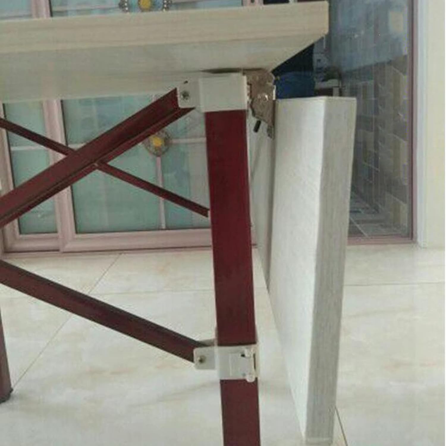 2PCS 0-90-180 Degree Table Legs Foldable Bracket with Screws, Self-Locking Hinge - Image 6
