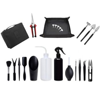 Bonsai Tools Set,23Pcs Gardening Succulent Tree Indoor Beginner Tool Kit