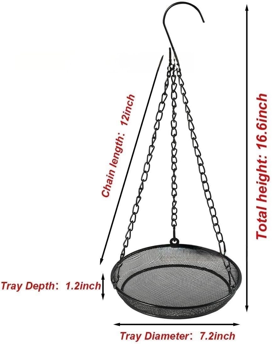1Pc Metal Mesh Platform Feeders for Birds,Hanging Bird Feeder Tray,Metal Hanging - Image 2