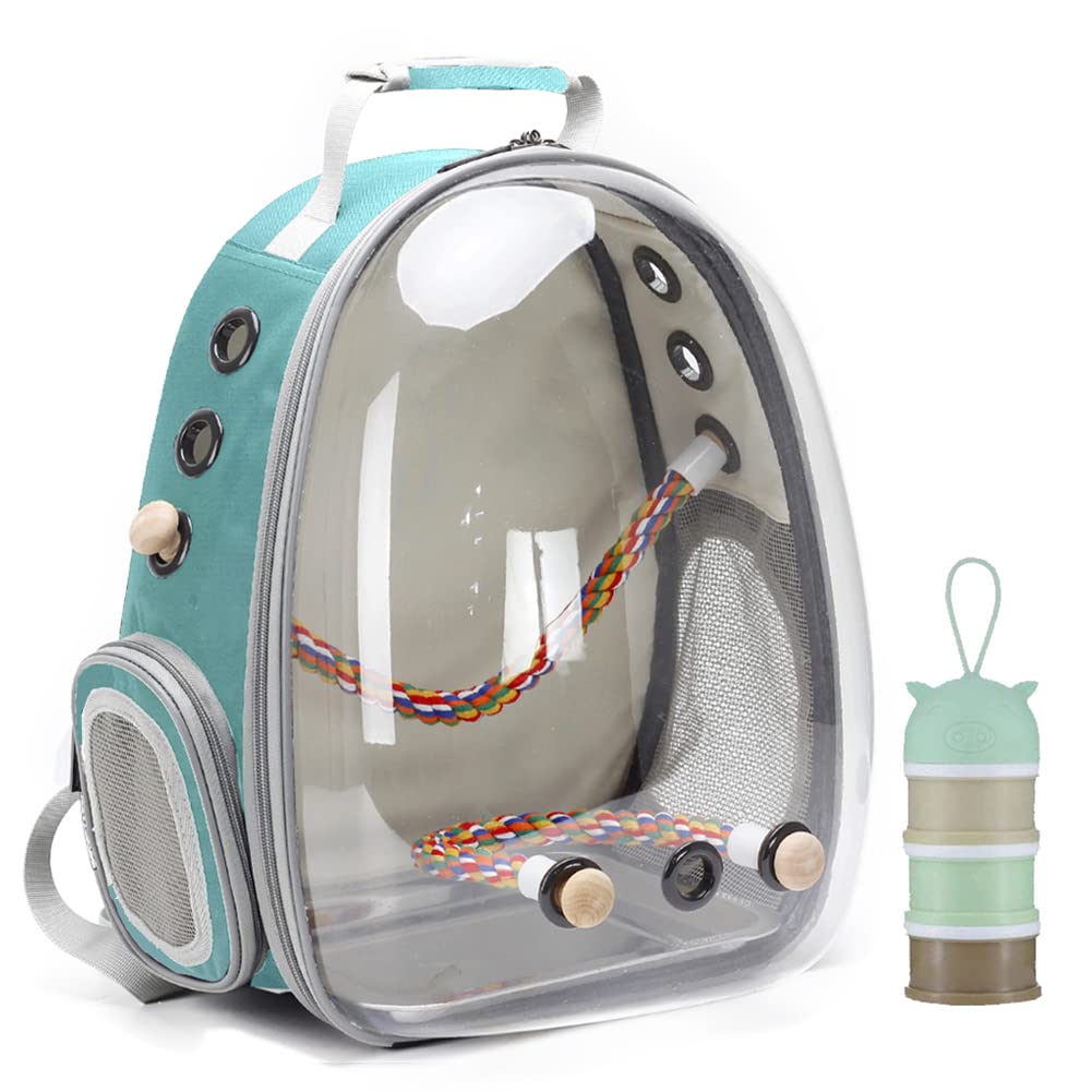 Bird Backpack Carrier Cage, Bird Travel Backpack with Stainless Steel Tray Bird
