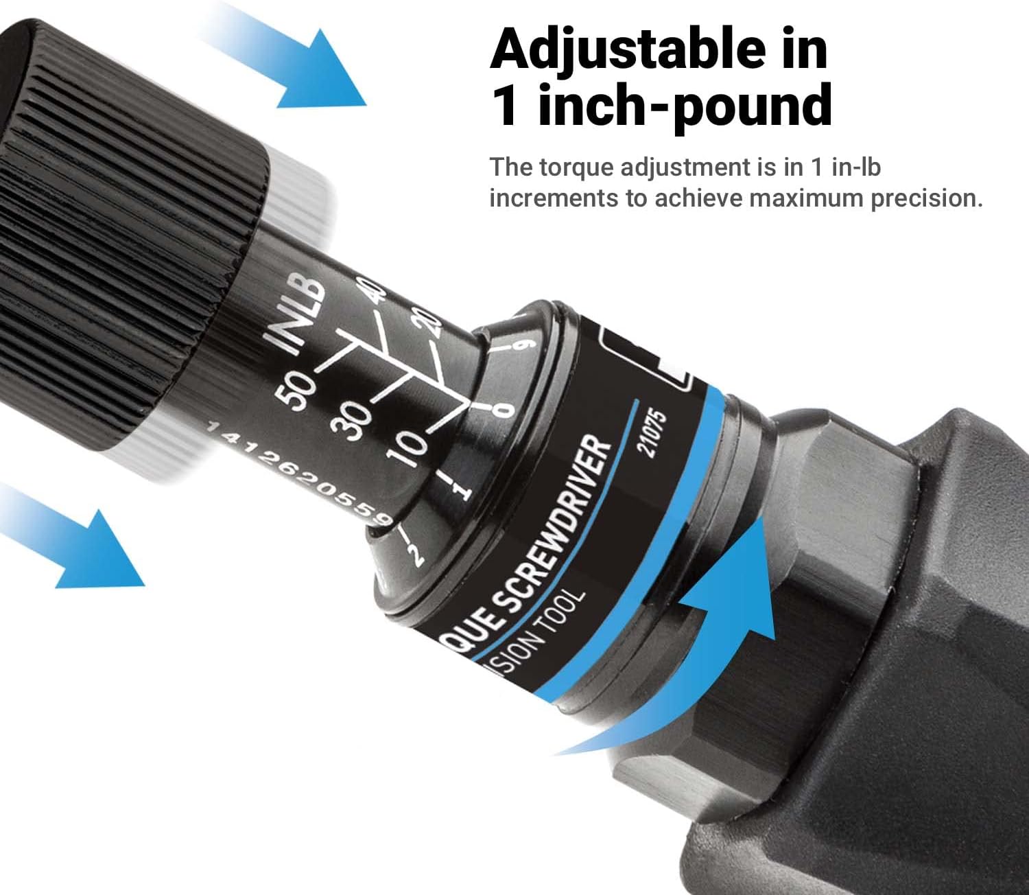 Torque Limiting Screwdriver Set, 10 to 50 inch-pounds in 1 inch-pound increments - Image 3
