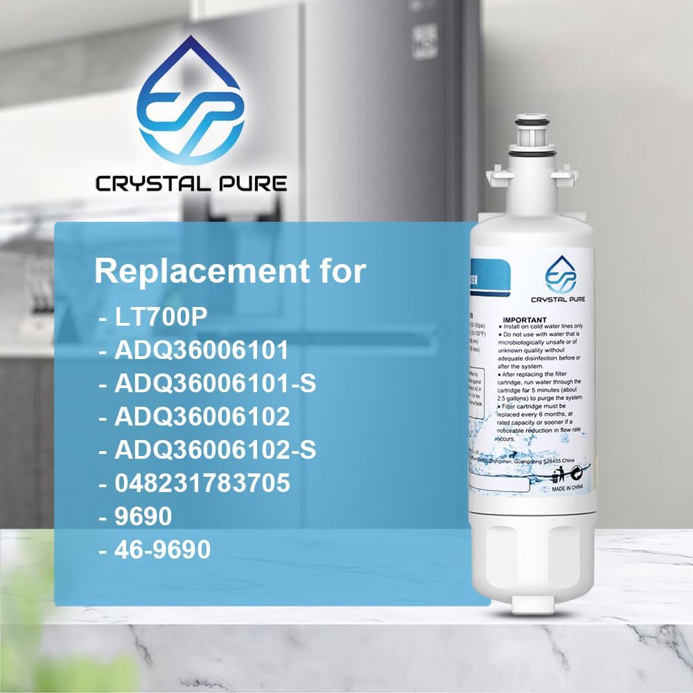 Premium Replacement Fridge Water Filter Compatible with LG LT700P, ADQ36006101 - Image 2