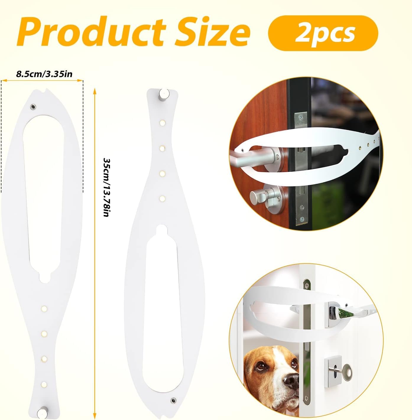 Pet Door Latch Holder Cat Door Bracket Latch, 2Pcs Cat Paw Shaped Cat Door - Image 2