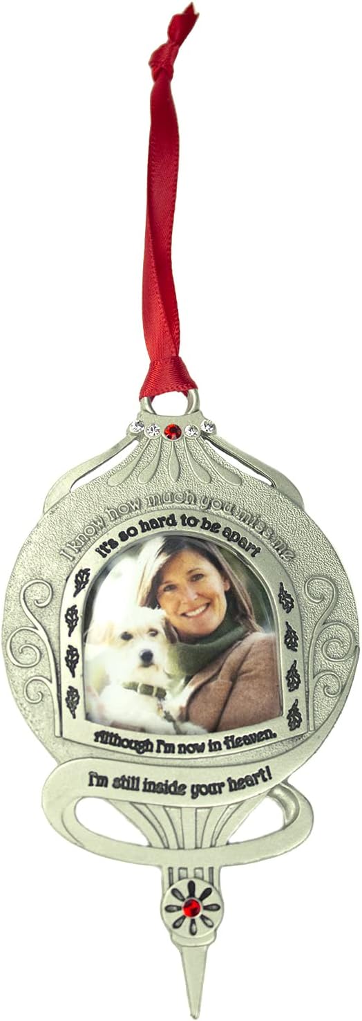 Memorial Photo Frame Ornament - Still Inside Your Heart, Christmas Memorial - Image 2