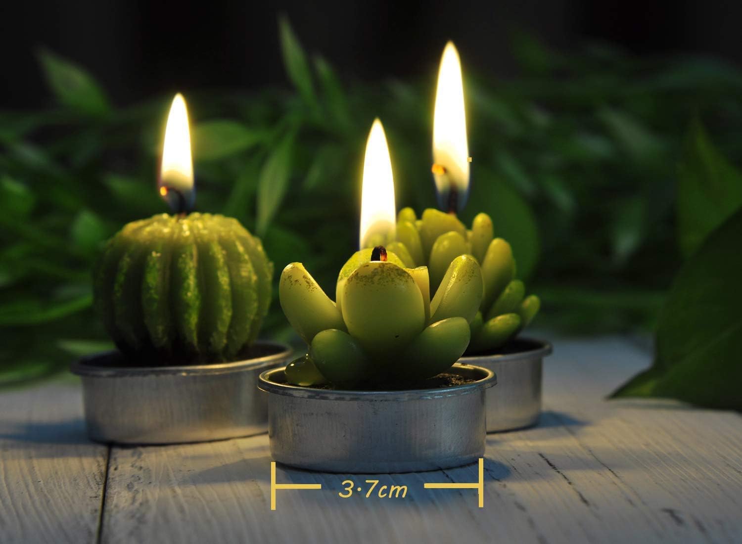Cactus Candles Tealight Smokeless Handmade Cute Mini Plants Gift Set Plant 12 - Image 6