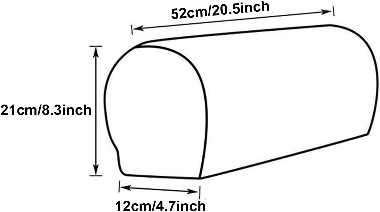 1 Pair Sofa Arm Slipcovers Elastic Sofa Armrest Protectors Removable - Image 4