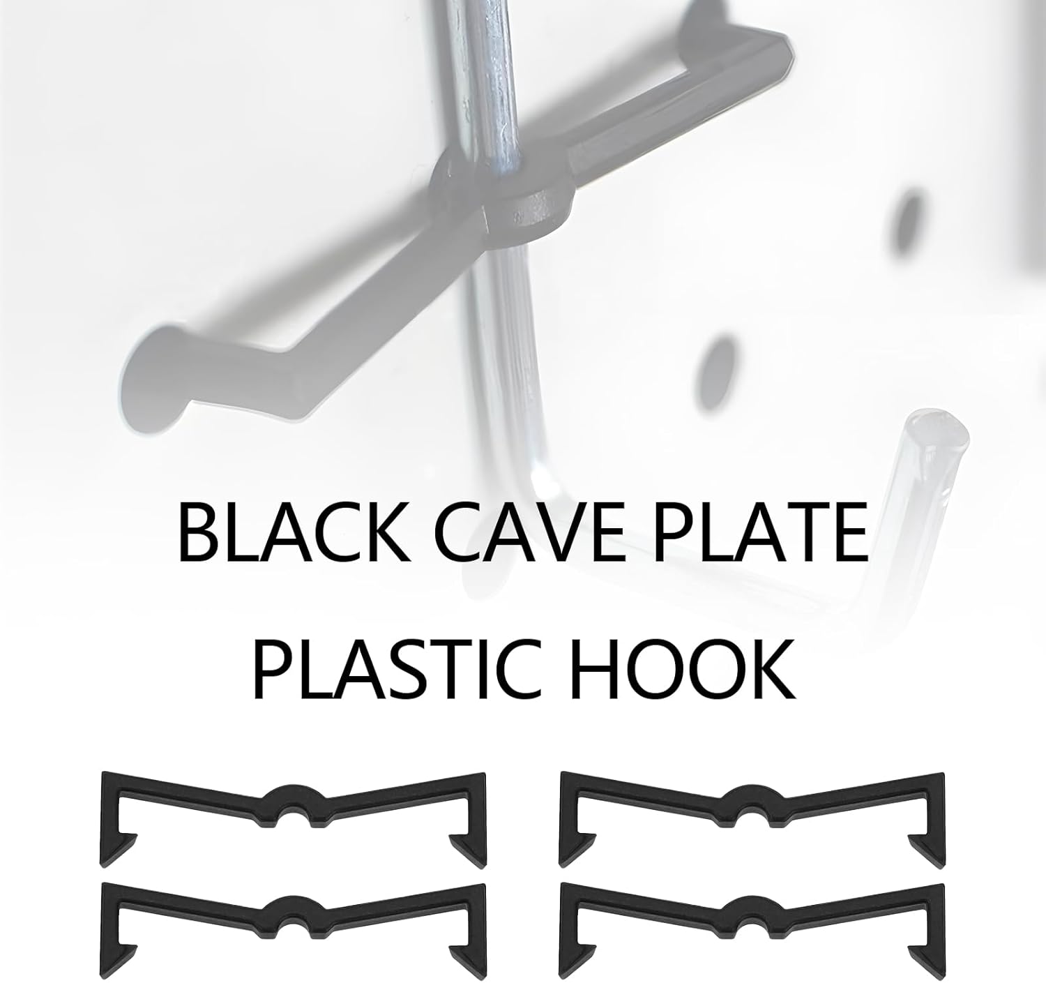 100pcs Hook Fastening Buckle Plastic Pegboard Hook Heavy Duty pegboard - Image 2