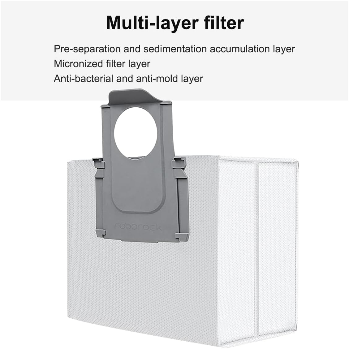 6 Pack Replacement Dust Bag for XiaoMi Roborock S7 MaxV Ultra / Q5+ / Q7+ / Q7 - Image 3
