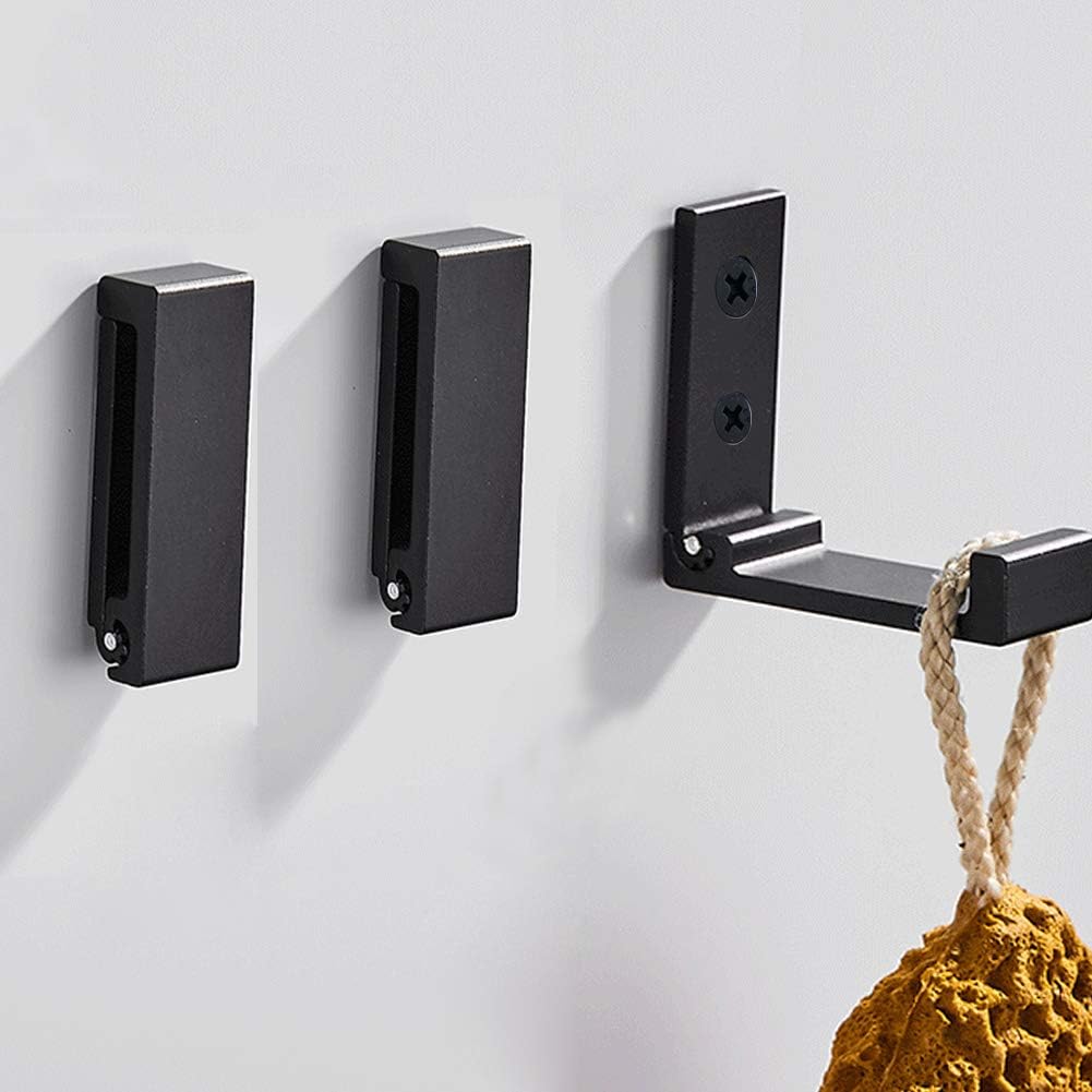 Folding Coat Hooks, 5Pcs Wall Hooks for Hanging Coat Towel Hooks Hardware Heavy - Image 4