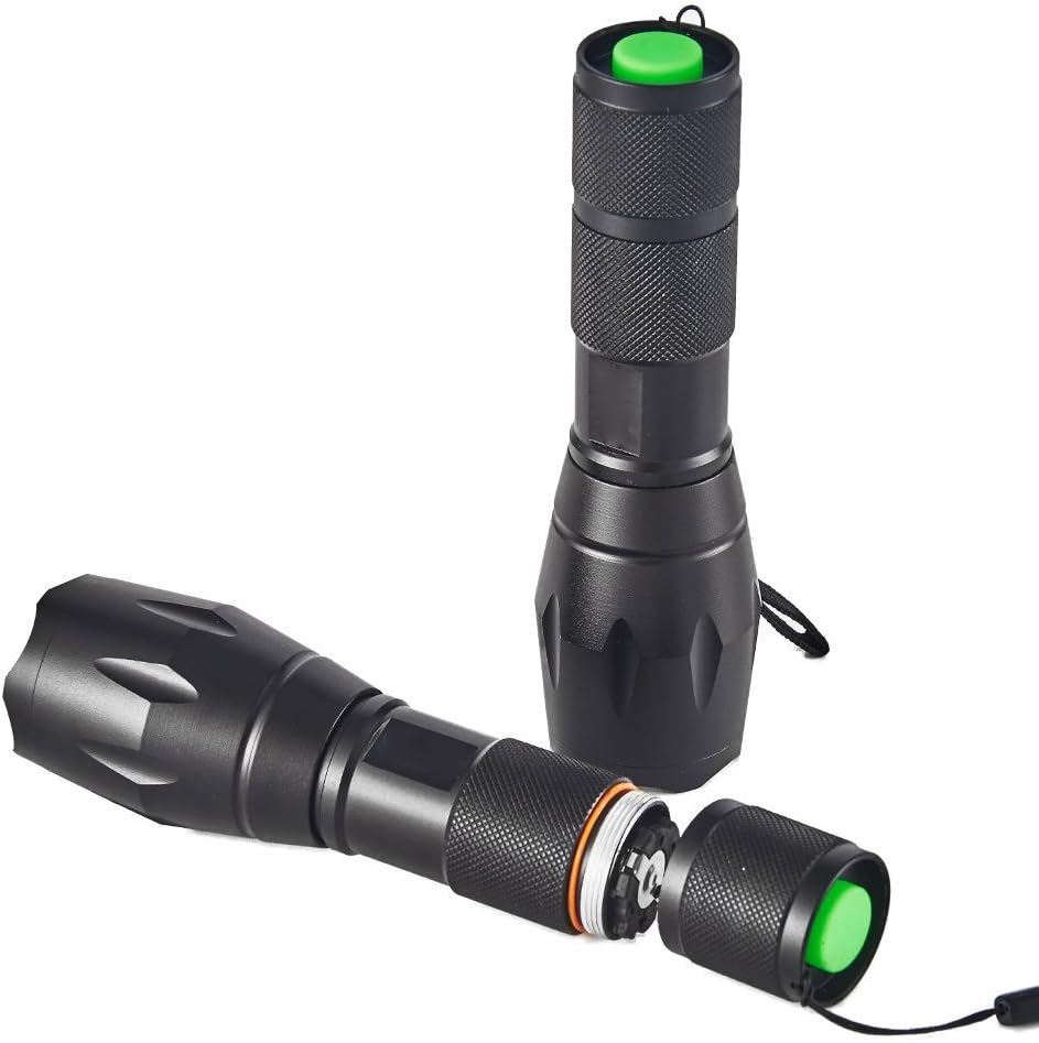 LED Tactical Flashlight T6 Adjustable Light Lamp with 5 Modes, Water Resistant - Image 4