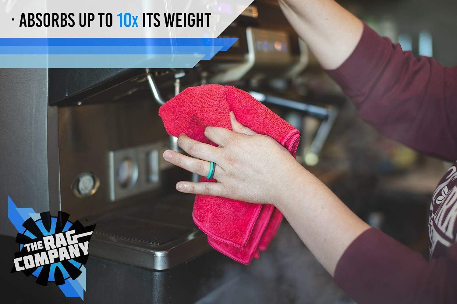 All-Purpose Microfiber Terry Cleaning Towels - Commercial Grade, High Absorb - Image 4