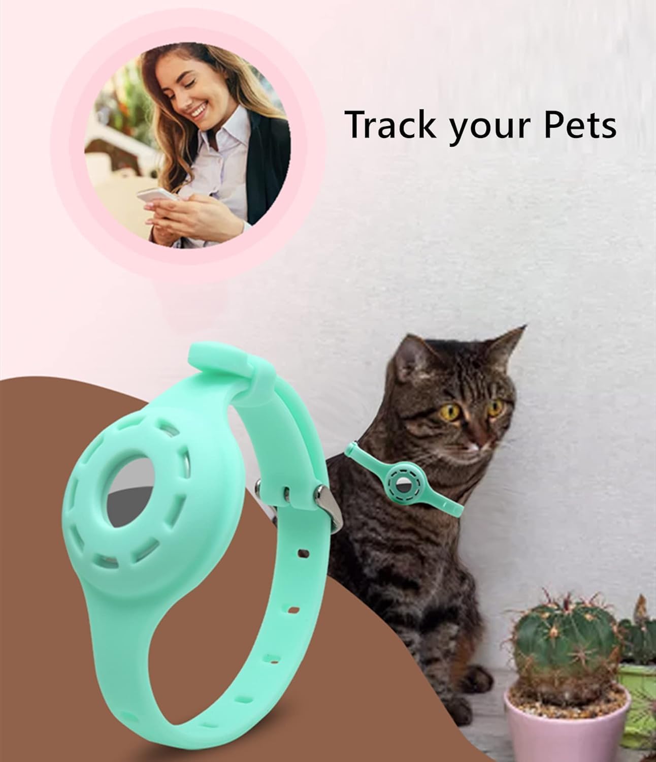 Silicone Dog Collar for AirTag - Anti-Lost Adjustable Cat Collar for Pet Finder - Image 6