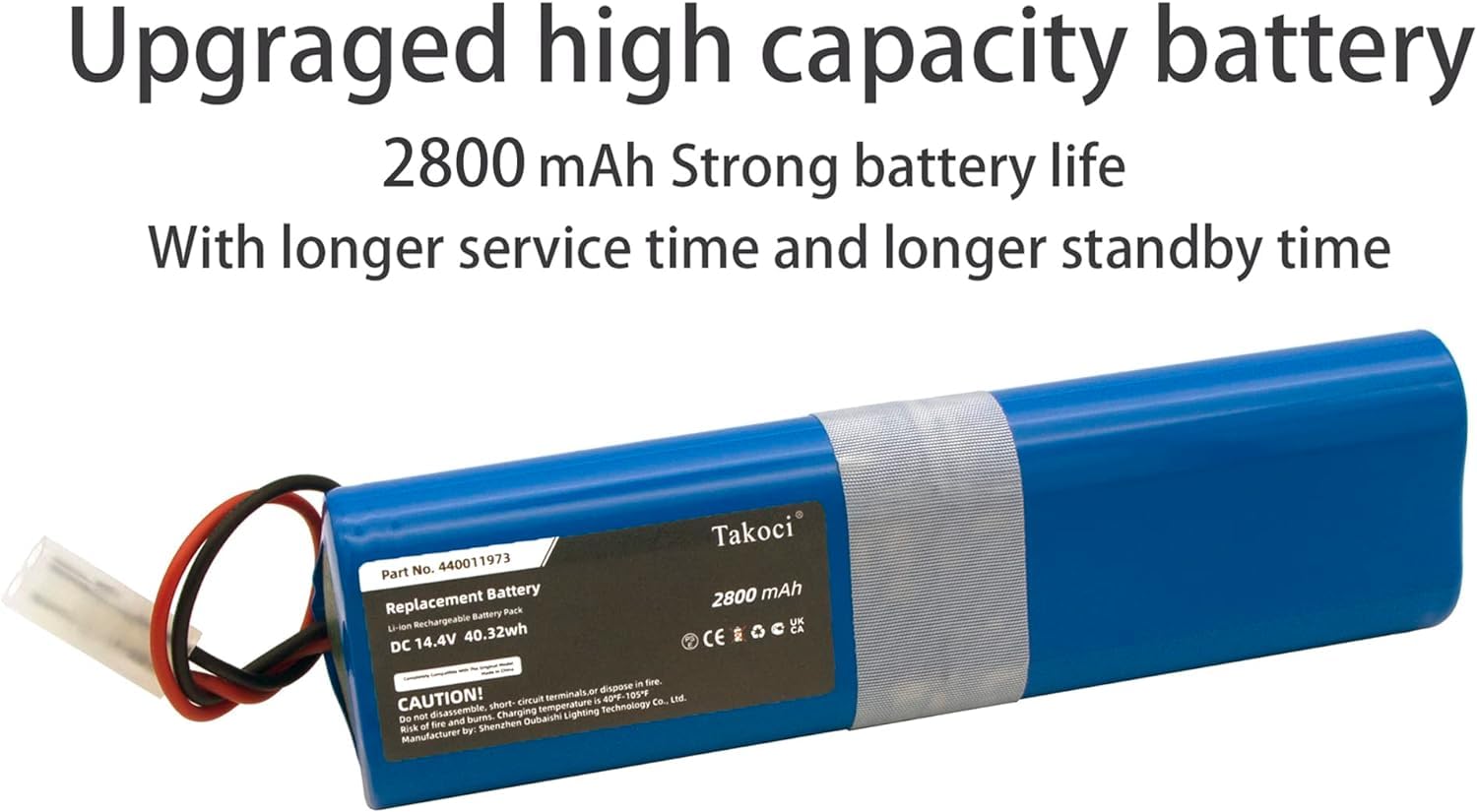 Replacement Battery for Hoover Rogue 970 Series Robot Vacuum fits Part Number - Image 4