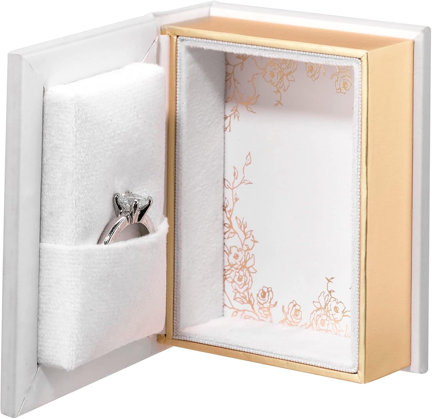 Wedding Ring Book Box, One Size, White - Image 4