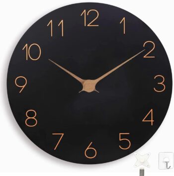 Wall Clock,10Inch Silent Non Ticking Wall Clock,Battery Operated Preciser Decor