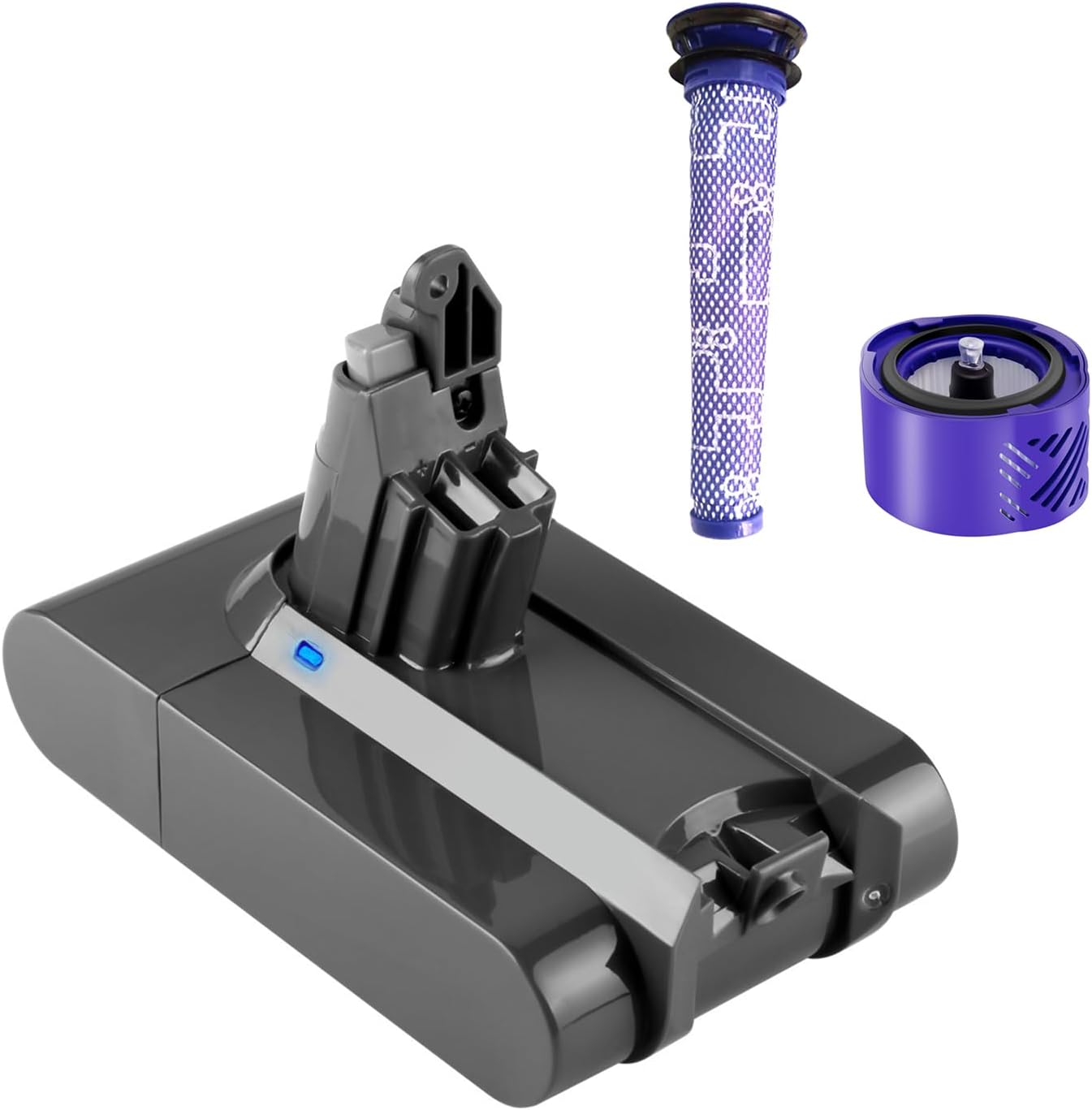 21.6V 4.6Ah for Dyson V6 Battery & Filter Kit Animal V6 Absolute Trigger SV03