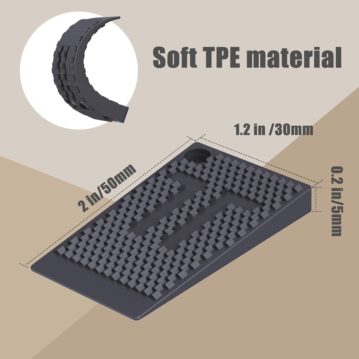 40 Pack Furniture Levelers, Plastic Shims for Leveling, Rubber Wedge, Table Leg - Image 3