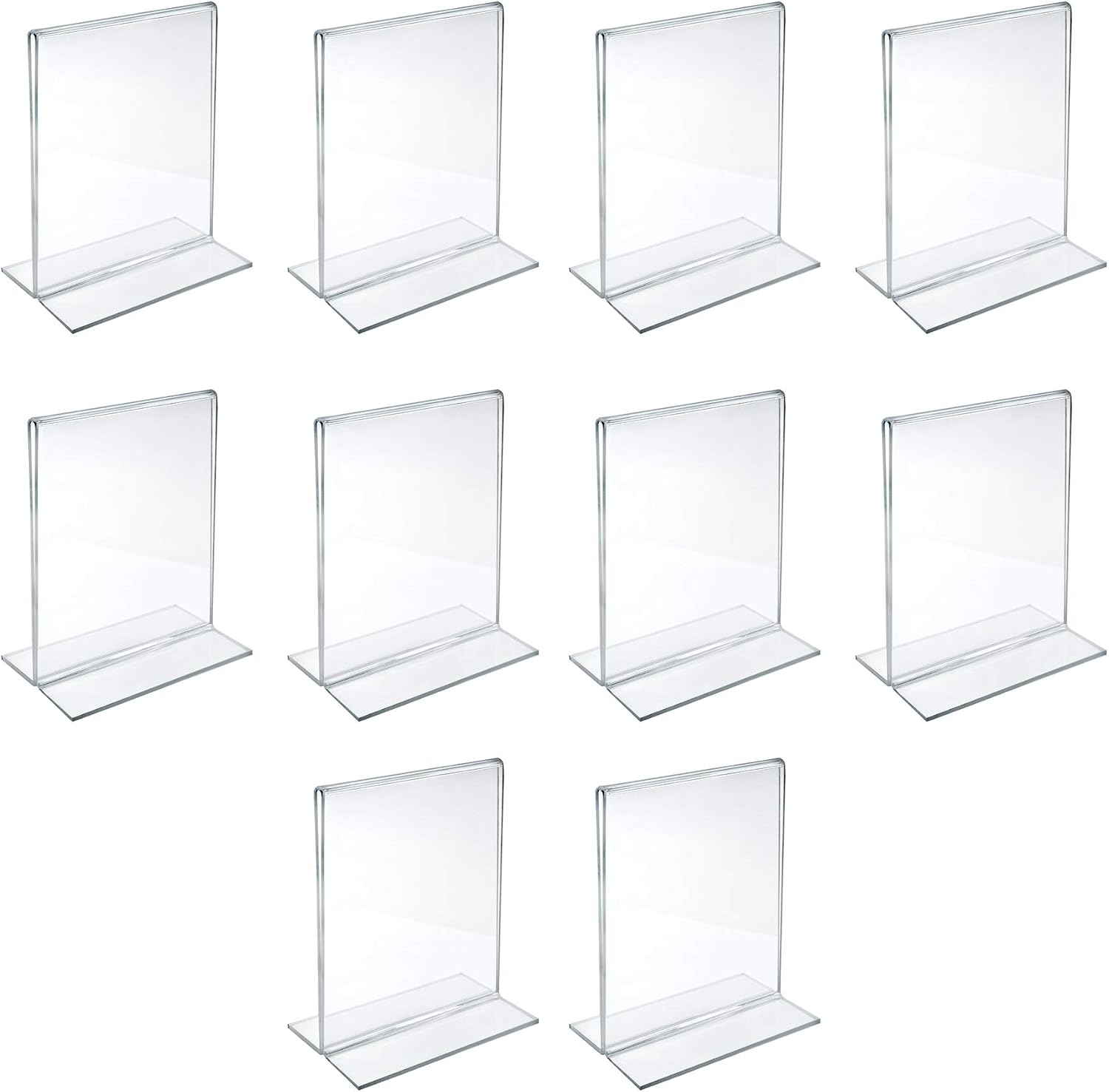 4-Inch by 6-Inch Vertical Double-Sided Stand Up Sign Holder, 10 Count - Image 2