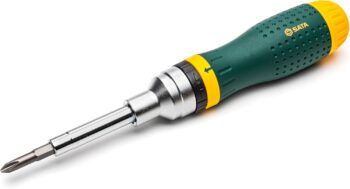 19-in-1 Multipurpose Ratcheting Screwdriver Set with 8 Double-Sided Bits