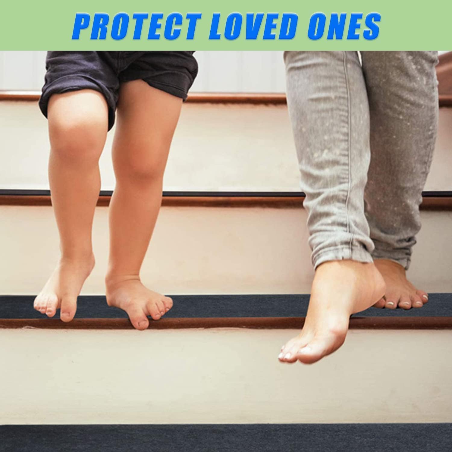 Non-Slip Stair Treads for Wooden Steps,8" X 30" (15-Pack), Pre-Applied Adhesive - Image 4