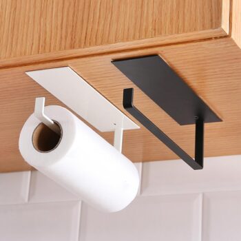 Paper Towel Holder Self-Adhesive Wall Mounted Paper Towel Rack for Kitchen Heavy