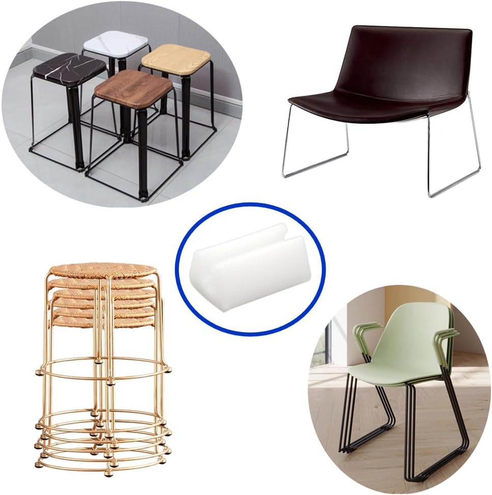 20 Pcs Rectangle Shaped Non-Slip Chair Legs Tip Protectors, Chair Leg - Image 4