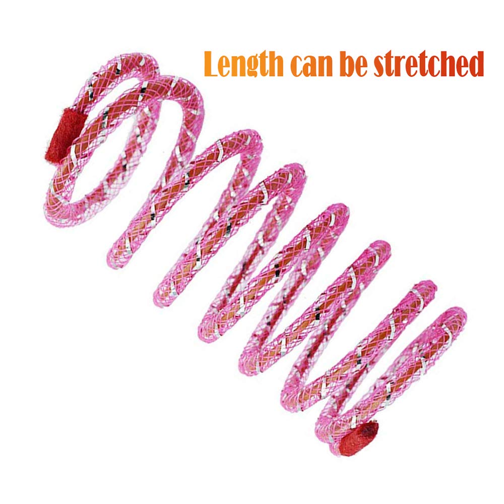 Cat Spring Toys Colorful Coil Spring Action Cat Toy Stretchable Pet Play Toy - Image 4